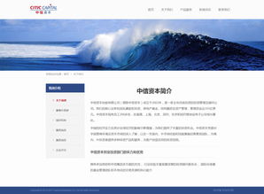 蓝色金融美学 资本公司专属响应式H5网站HTML模板